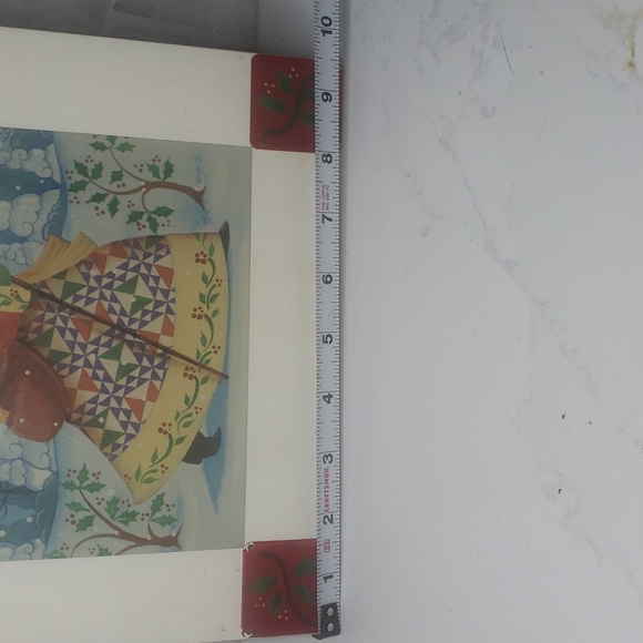 Jim Shore Santa Wall Plaque hanging ENESCO 2003 9 1/2 x 9 1/2 Vintage Christmas  - Picture 6 of 8